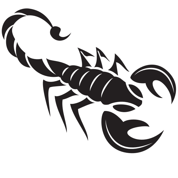 Scorpion silhouette clip art