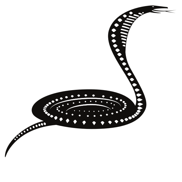 Snake silhouette clip art