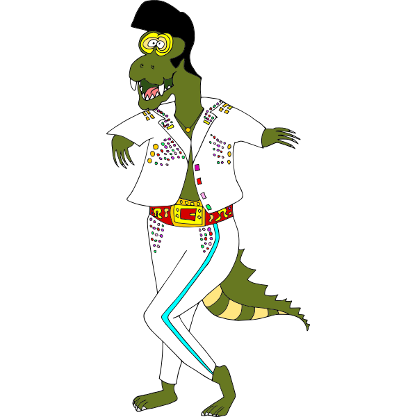 Dino Elvis Free Svg