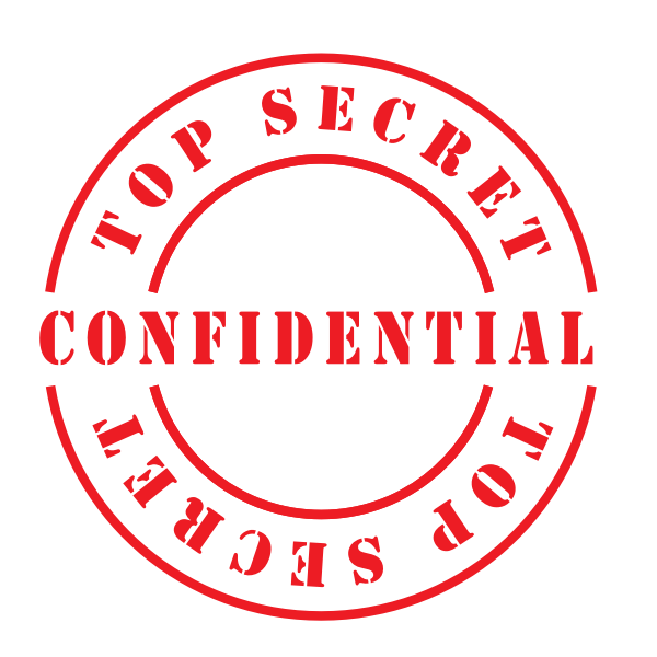 Top secret confidential sticker