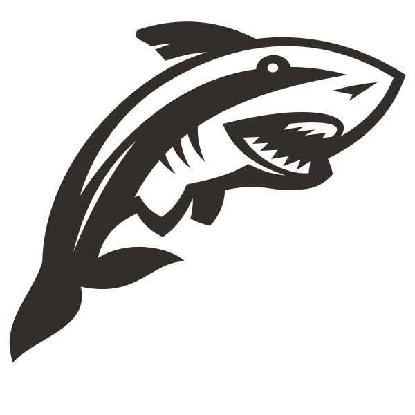 Shark silhouette cut file