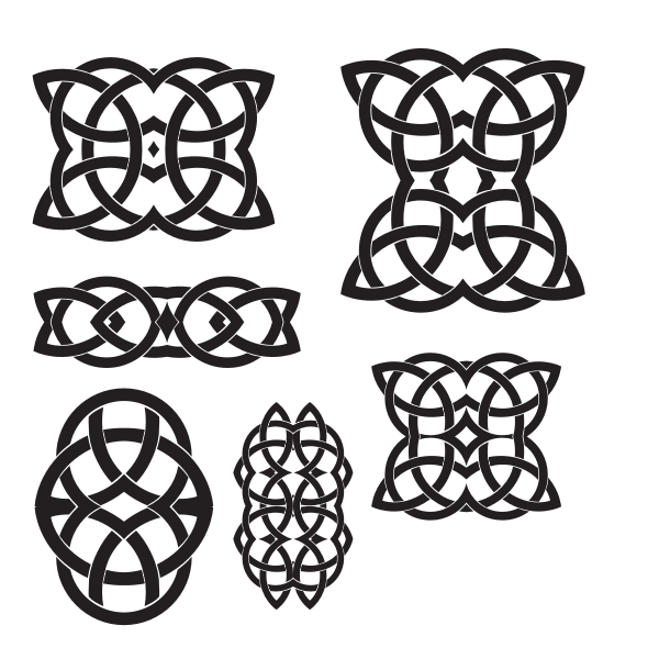 Celtic knots design