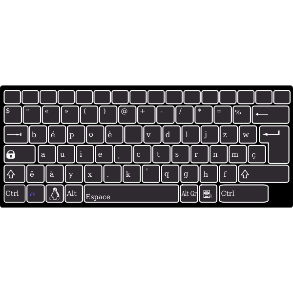 Alpha Keys Bépo keyboard
