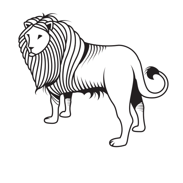 Download Lion Silhouette Monochrome Art Free Svg