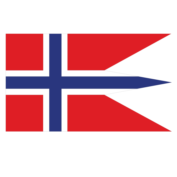 Norwegian state flag clip art