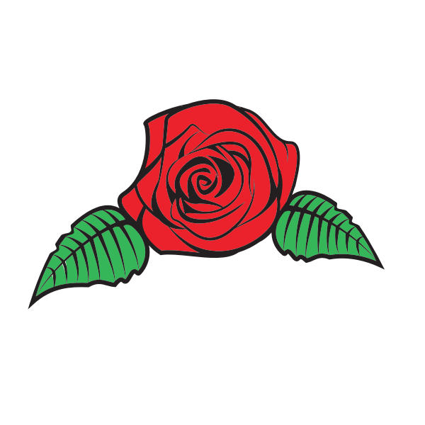 Red Rose Flower Free Svg