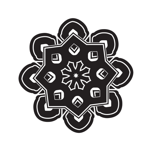 Celtic knot black silhouette