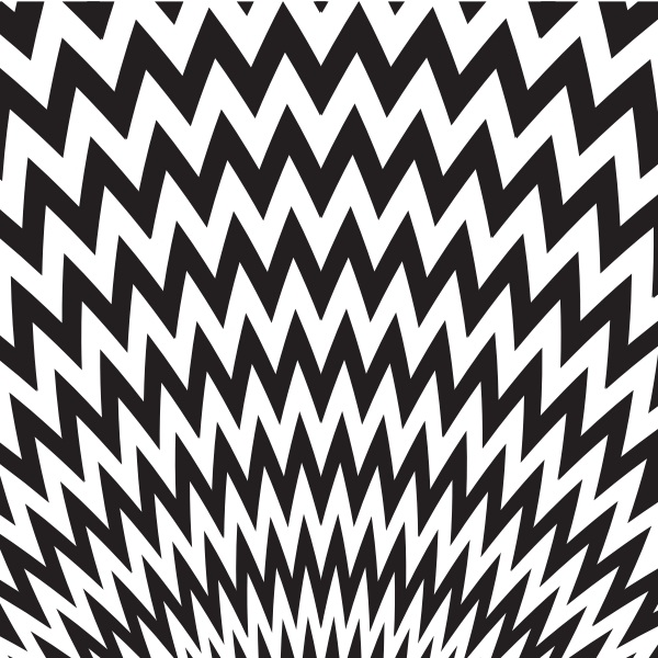 Black zigzag pattern