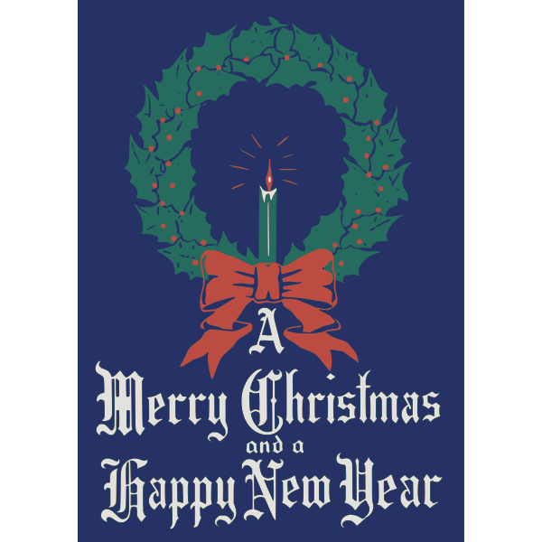Merry Christmas and Happy New Year Card