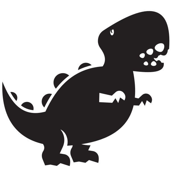 Dinosaur caricature clip art | Free SVG