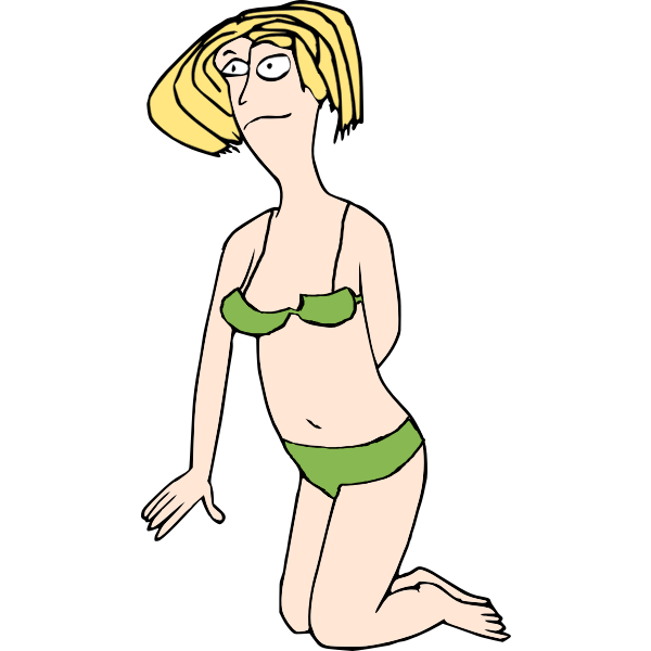 Green Bikini Lady