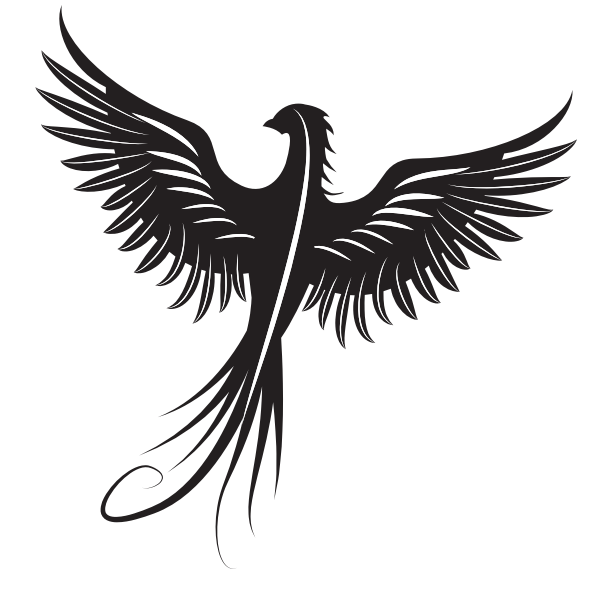 Phoenix Bird Silhouette Free Svg