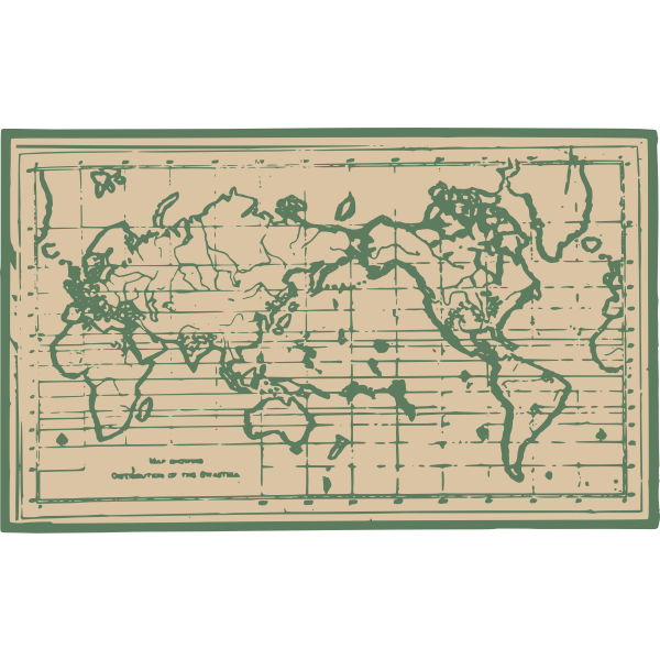 Old World Map Free Svg