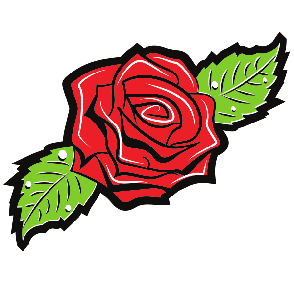 Rose flower silhouette-1576504932