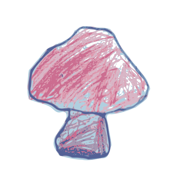 simple drawn mushroom