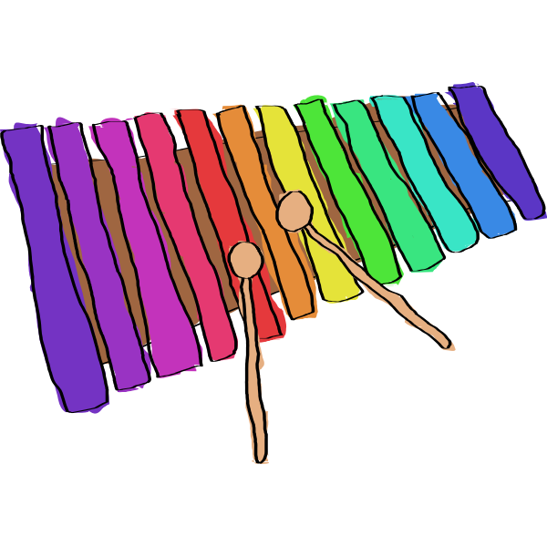 Download Hand Drawn Xylophone | Free SVG