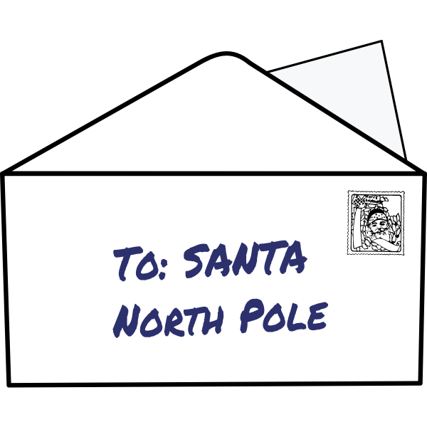Simple Letter to Santa | Free SVG
