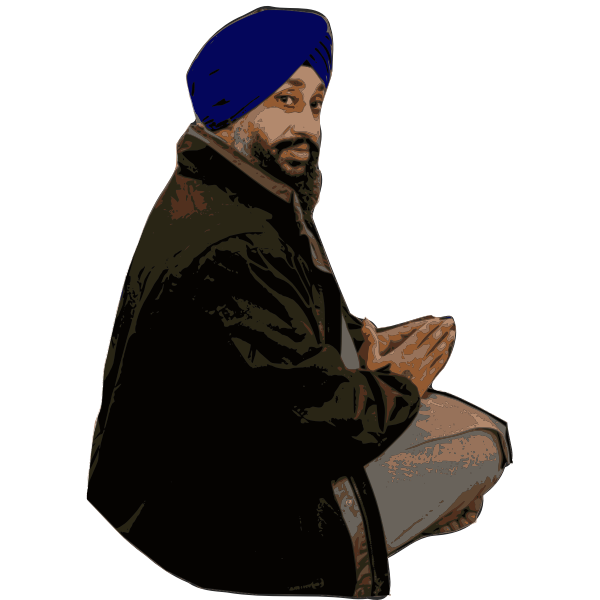 Sikh Man - Isolated