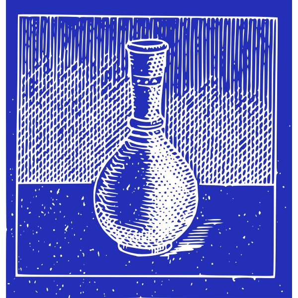Blueprint vase