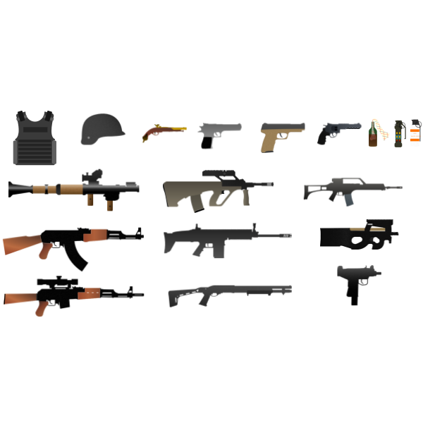 Weapons pack colorized