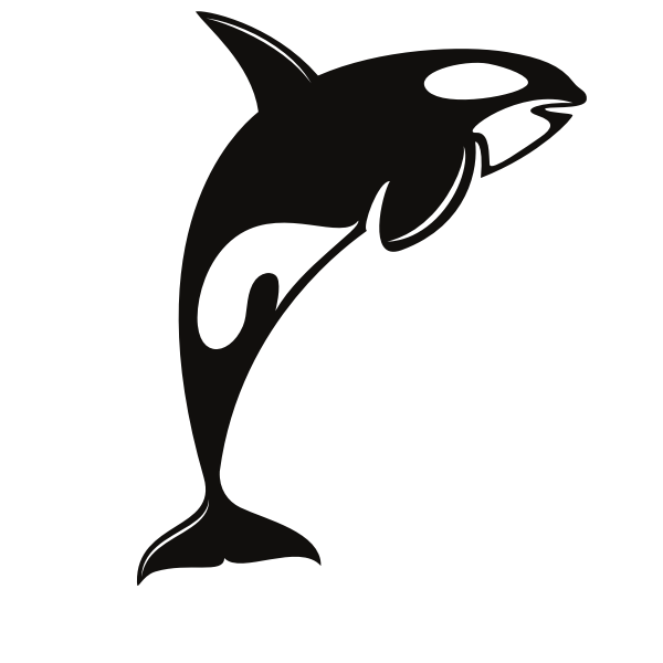 Orca silhouette clip art
