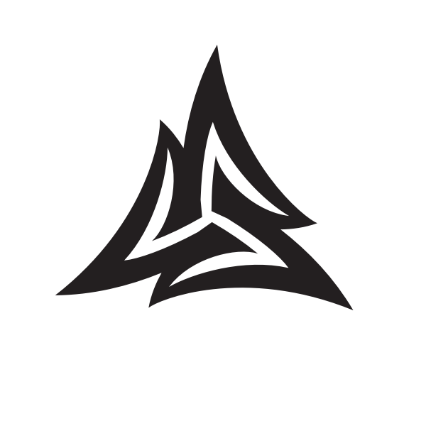 Triangular logotype design concept