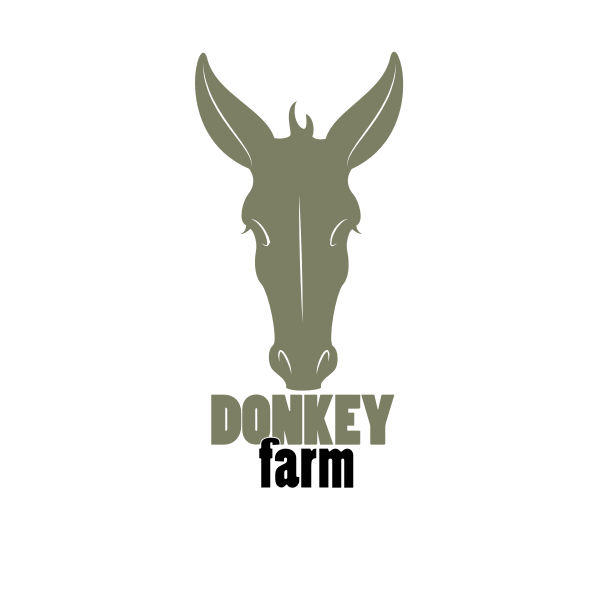 Donkey head logotype concept