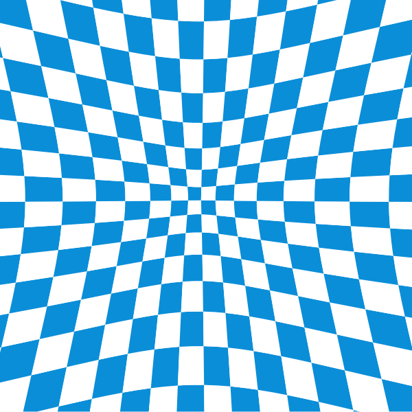 Blue checkered pattern illusion