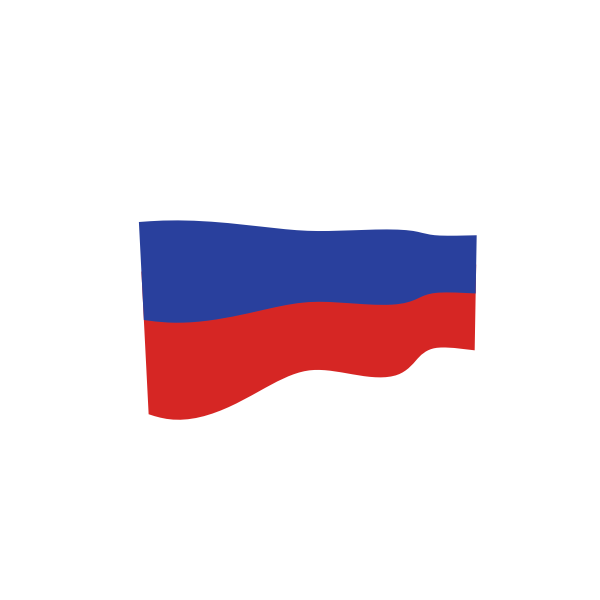 Waving flag of Russia
