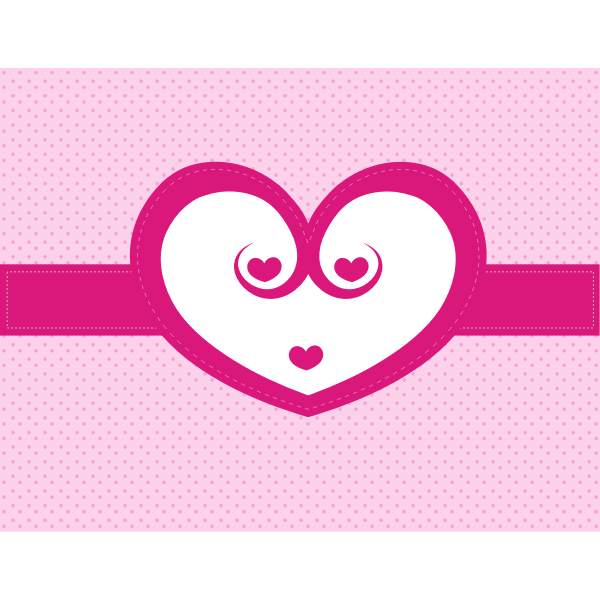 Cute pink heart background