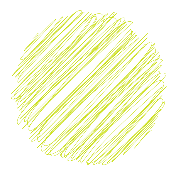 Lime green scribble lines