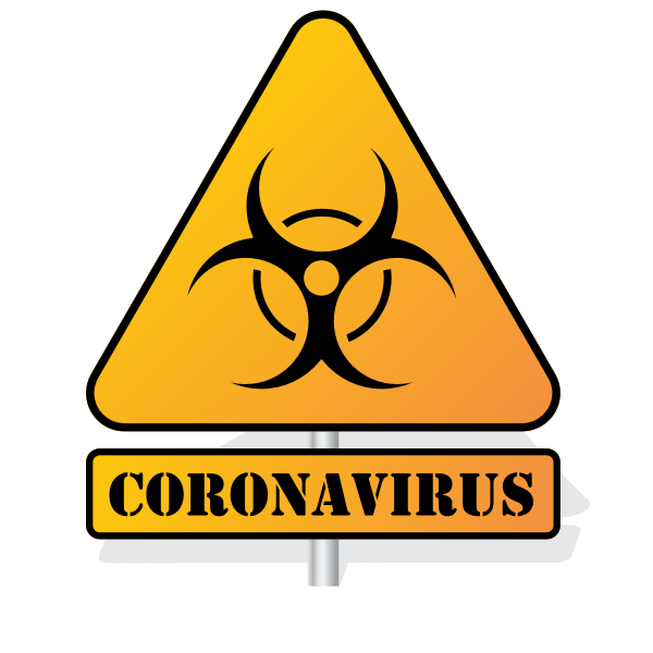 Coronavirus biohazard sign