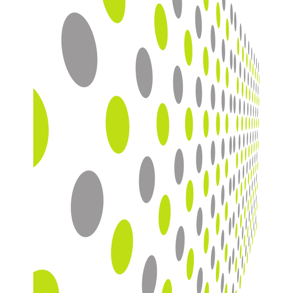 Pattern with grey and green dots