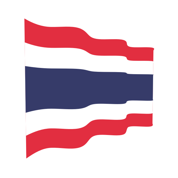 Thailand waving flag