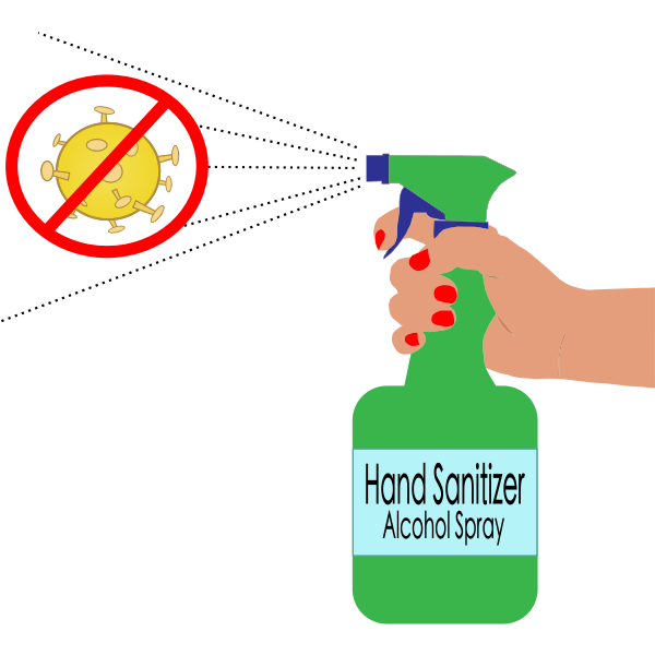 Hand Sanitizer Alcohol Spray Free Svg