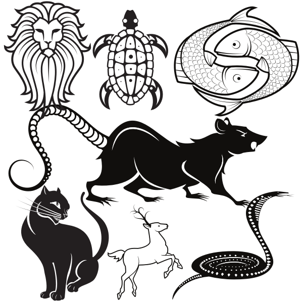 Animals silhouettes SVG pack