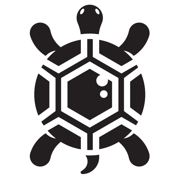 Small turtle silhouette