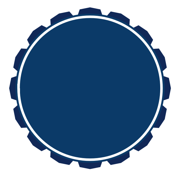 Blank blue sticker