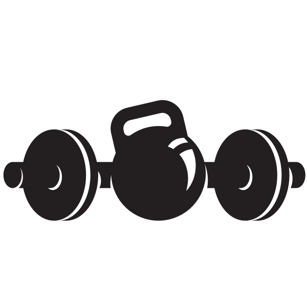Barbell silhouette