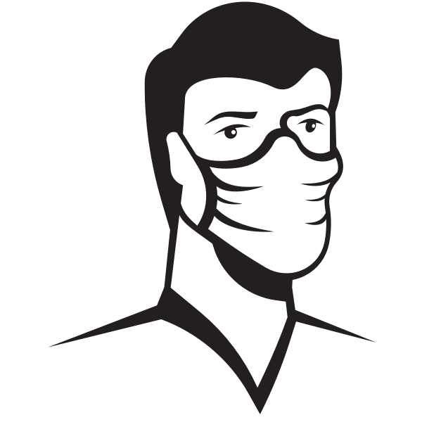 Download Man Wearing Face Mask Free Svg