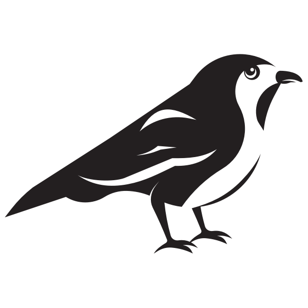 Sparrow bird silhouette