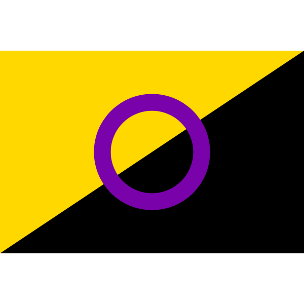 Intersex Anarchist Flag