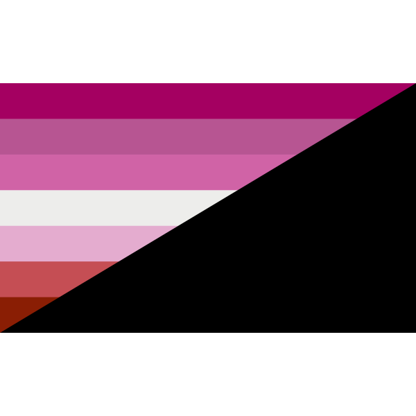 Lipstick Lesbian Anarchist Flag