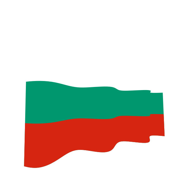 Bulgarian waving flag