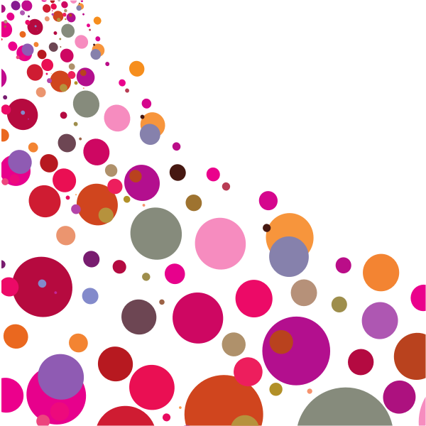 Random dots in various colors