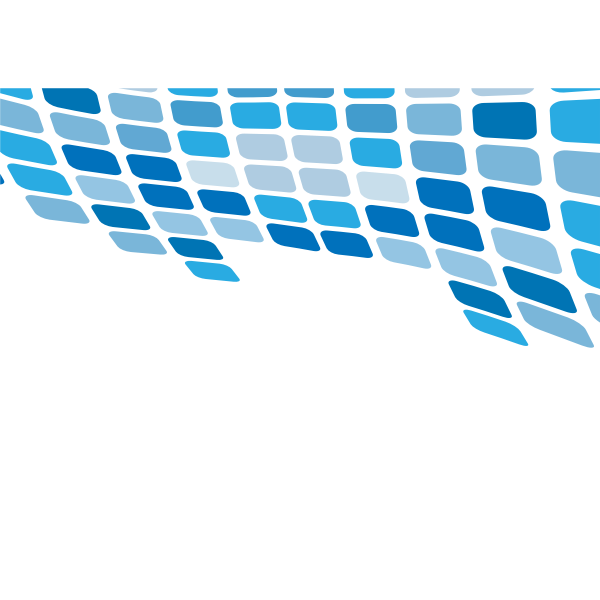 Blue tiled pattern on white background