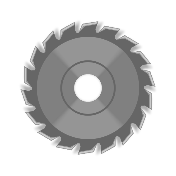 Saw Blade Outline Svg