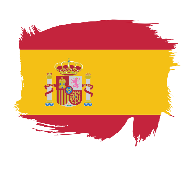 Spanish flag brush stroke