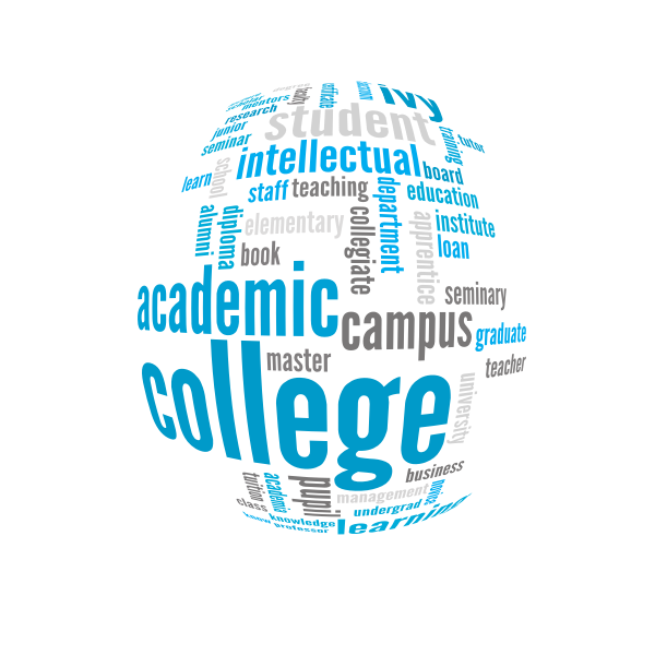College academic campus word cloud | Free SVG
