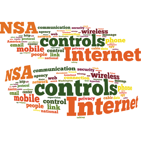 NSA Internet word cloud